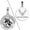 White Gold, variant on Saint Joseph of Cupertino Doubledside AIR FORCE Religious Medal 3/4 Inch Sterling Silver