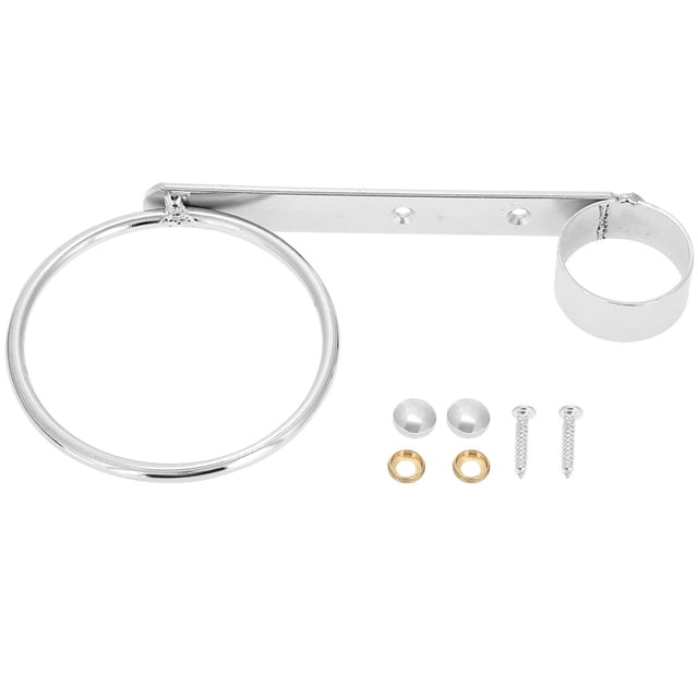 Soporte para secador de pelo de acero inoxidable galvanizado para salón, soporte para secador de manos con peine y manos libres.