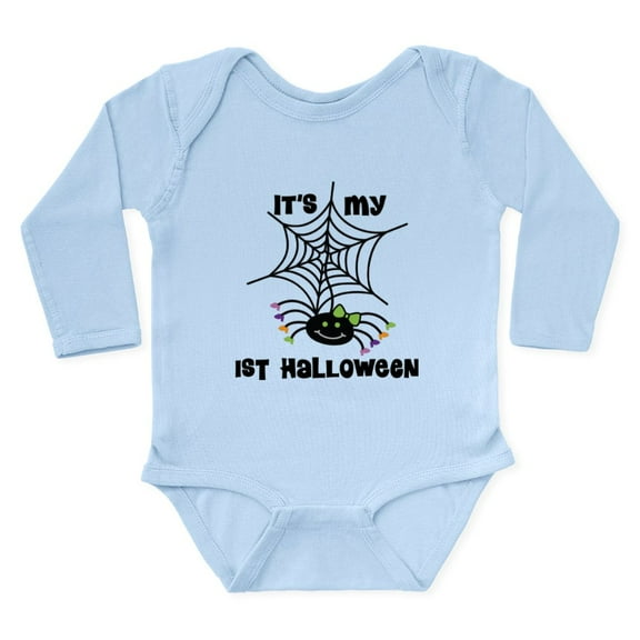 CafePress - Babys 1St Halloween Spider Body Suit - Long Sleeve Cotton Baby Bodysuit