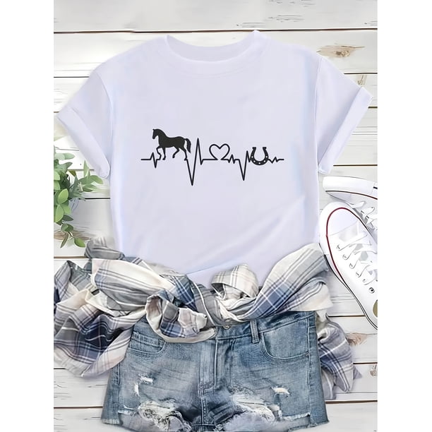 Graphic Print T-shirt, Short Sleeve Crew Neck Casual Top For Summer & Spring, Boy'S Clothing