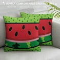 thumbnail image 3 of ONETECH Home Pillow Cases Summer Fruit Watermelon Throw Pillow Covers Decoration Cushion Covers Indoor Outdoor Lumbar, 3 of 5