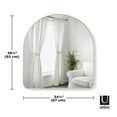 thumbnail image 2 of Umbra Hubba 34x36" Arched Wall Mirror, 2 of 10