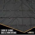 thumbnail image 3 of Lightweight Steel Tarp - 20' x 16' (6' Drop) - 14 oz. Black Tarp, 3 of 7