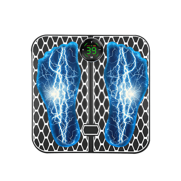 EMS Foot Massager for Circulation and Neuropathy,15 Modes 39 Levels Adjustable Intensity Foot Massager Mat Pad for Pain Relief,Blood Circulation Improve