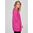 thumbnail image 2 of Ellos Plus Size V-Neck Button-Front 100% Cotton Boyfriend Cardigan, 2 of 4