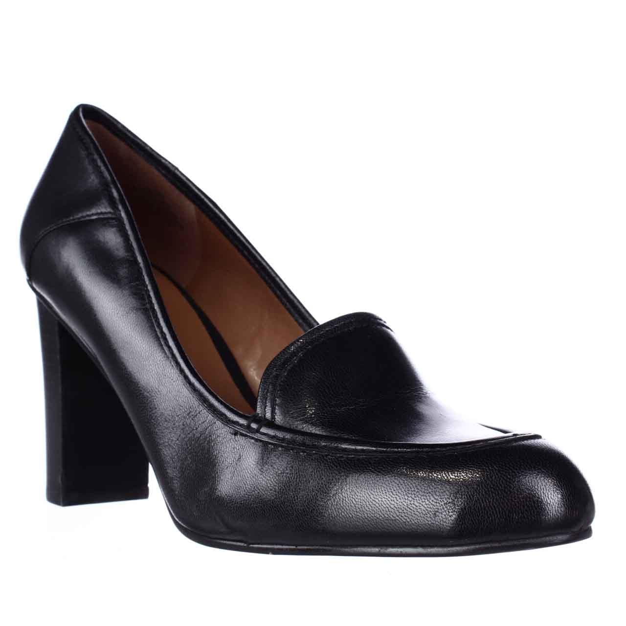 Nine West - Womens Nine West Zasha Dress Heels Pumps - Black Leather ...