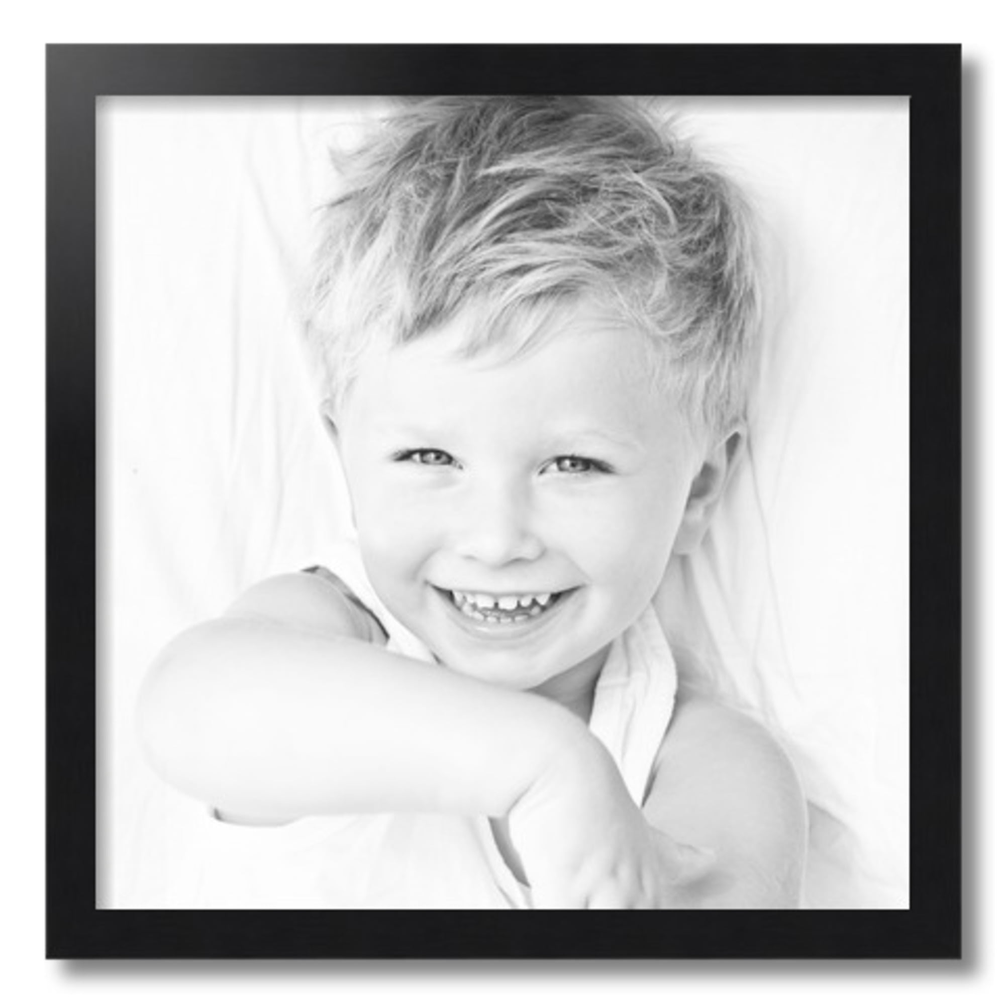 ArtToFrames 20" x 20" Black Steel Picture Frame, 20x20 inch Black MDF Poster Frame (WOM-4639), 1 Pack