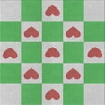 thumbnail image 1 of Ahgly Tapis d'Intérieur Lavable en Machine Carré Vert Clair, 6 Pieds Carré, 1 of 7