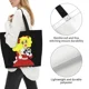 thumbnail image 5 of Bolso de mano de lona portátil para compras, con estampado de moda, de Anime, manga, caramelos y dulces, 5 of 5
