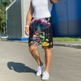 thumbnail image 6 of Sikiie Colorful Mushroom Mens Pajama Shorts, Lightweight Lounge Pant with Pockets Soft Sleep Pj Shorts for MenLarge, 6 of 6