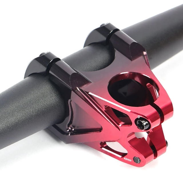 de bicicleta de montaña, vástago de manillar corto, aleación de aluminio fácil de usar para el manillar de 31.8 mm, reemplazo para el engranaje Rojo negro