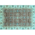 thumbnail image 1 of Ahgly Company Indoor Rectangle Oriental Light Blue Traditional Area Rugs, 2' x 4', 1 of 4