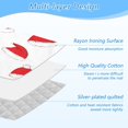 thumbnail image 4 of Ironing Mat Portable Ironing Blanket for Table Top Travel Ironing Pad for Washer Dryer 27.6" x 47.2" Santa Hat Pattern, 4 of 6