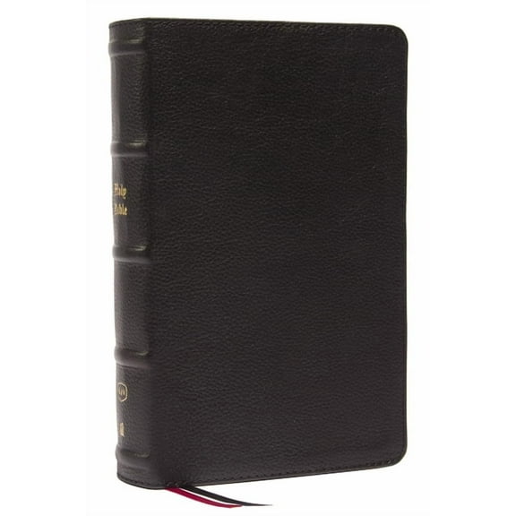KJV Holy Bible: Large Print Single-Column with 43,000 End-Of-Verse Cross References, Black Genuine Leather, Personal Siz, (Hardcover)