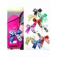 thumbnail image 5 of Pack Of 10 Cheer Bowknot Keychains Rhinestone Accents Keyrings Pendant For Teen Girls Cheerleading Sports Accessories, 5 of 10