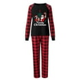 thumbnail image 2 of Uaswgudfs Women's Christmas Pajama Set, Happy Holidays Fam Plaid Long Sleeve Top & Pants, Family Matching Loungewear Sleepwear for Mom - Walmart Popular Festive Pajamas, 2 of 5