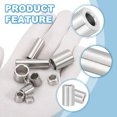 thumbnail image 3 of Uxcell 12 Pcs Stainless Steel Spacers, 5mm ID x 10mm OD x 18mm Height 304 Stainless Steel Bushing Screw Standoff Unthreaded Round Spacer for 3/16"M5 Screws Bolts Nuts, 3 of 5