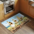 thumbnail image 3 of Gnomes Sunflower 2'x3' Washable Rug, Elegant Pastoral Summer Botanical Wooden Non-Slip Doormat Area Rugs for Entrance Bathroom Bedsides, StainResistant Carpet for Kitchen Bedroom, Entryway Floor Mat, 3 of 9