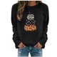 thumbnail image 1 of Sudadera de manga larga con estampado de cuello redondo para mujer Blusa informal Tops Pompotops  gfhjh2257, 1 of 4