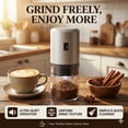 thumbnail image 2 of Coffee Grinder, Portable Electric Coffee Bean Grinder Fast Grinding Coffee Grinders for Home Use, 2 of 9