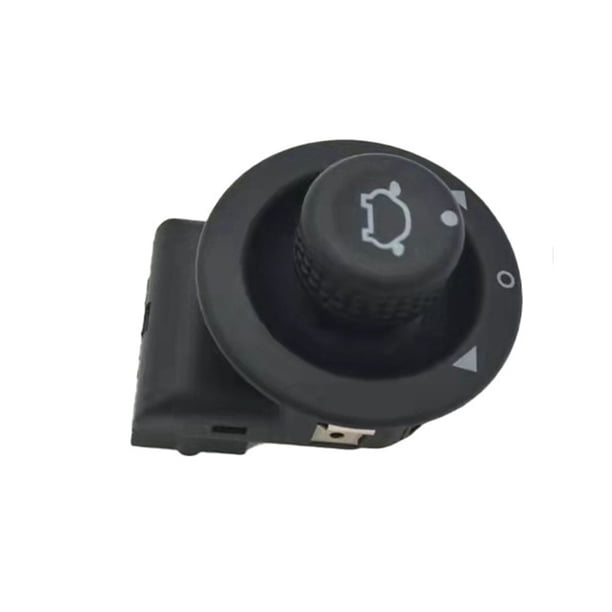 Scienceny Interruptor de control del espejo Perilla ajustable Botón de regulación de plástico a prueba de polvo Ajustador resistente al Ventana automotriz
