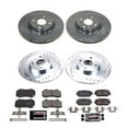 thumbnail image 2 of PowerStop Front and Rear Z23 Evolution Sport Carbon-Fiber Ceramic Brake Pad and Drilled & Slotted Rotor Kit Fits: FIAT MAZDA Select Models K7361, 2 of 7