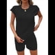 thumbnail image 1 of Conjunto de Pijama de Dos Piezas para Mujer, de Punto, con Mangas y Suéter Suave Negro L, 1 of 9