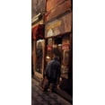 thumbnail image 2 of Butcher, Sarah 10x18 Black Ornate Wood Framed with Double Matting Museum Art Print Titled - Alley Shop 1, 2 of 4