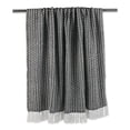 thumbnail image 6 of 4' x 5' Black and White Rectangular Home Essentials Woven Throw, 6 of 7