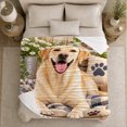 thumbnail image 5 of Labrador Retriever Rustic Farmhouse Setting, Cozy Pet Portrait Pattern, Warm Flannel Blanket for Ranch House and Living Room, Dog Lovers Appreciation Gift, Pet Lover Home Decor, 5 of 9