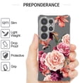 thumbnail image 3 of CoverON Phone Design For Samsung Galaxy S25 Ultra Case, Clear Flexible Soft Rubber Slim TPU Cover, Peony Flower, 3 of 8