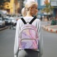 thumbnail image 7 of JIALIOU Mini Backpack Purse for Women Quilted Casual Daypack Small Travel Shoulder Bag, Dreamy Marble, 7 of 7