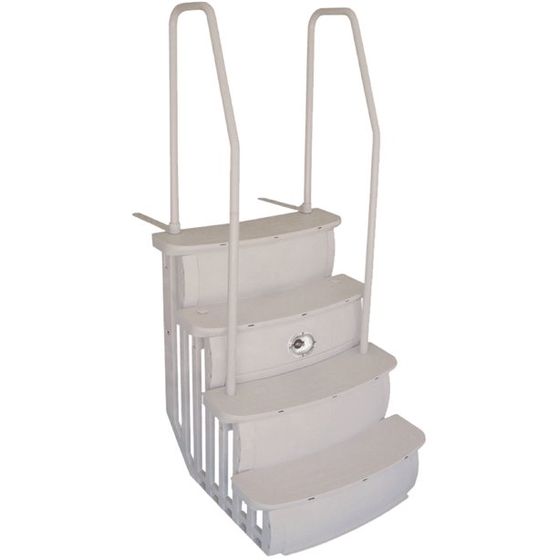 ladder for above ground pool with deck