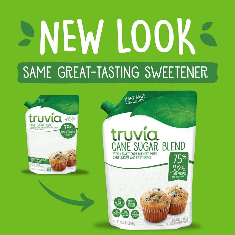 Truvia Cane Sugar Blend Mix Of Stevia