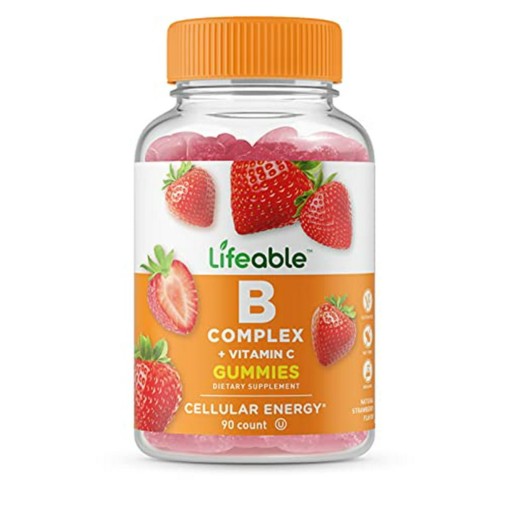 Lifeable Vitamin B Complex with Vitamin C Great Tasting Natural