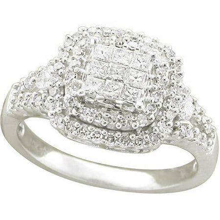 3/4 Carat T.W. Diamond Cushion Ring