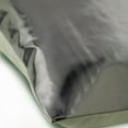 thumbnail image 2 of The HomeCentric Sofa Cushion Cover, Decorative Pillow Covers Pack of 2, 24x24 inch (60x60 cm) Grey, Faux Leather Throw Pillow Covers, Pillow Covers, Patchwork Pillowcase - Better Half Charcoal Silver, 2 of 3