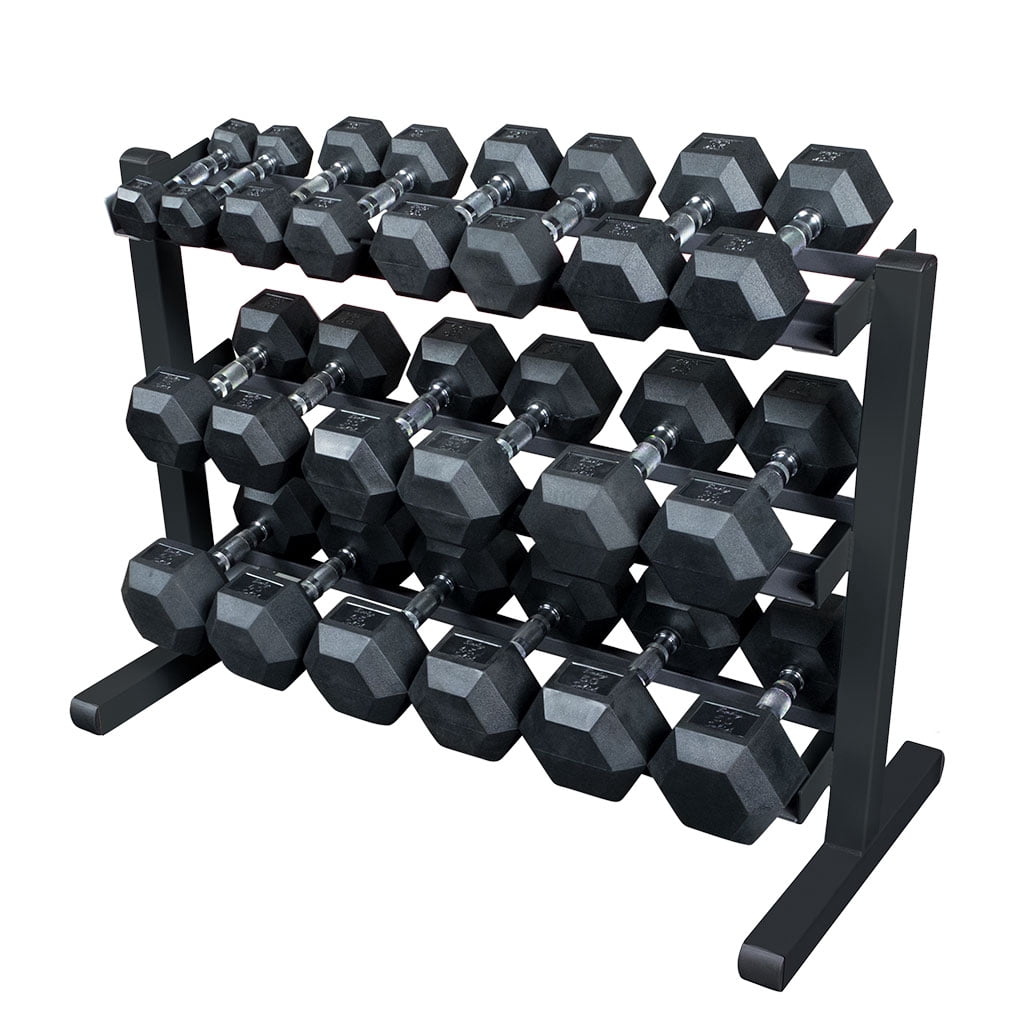 Body-Solid GDR363B 3 Tier Horizontal Dumbbell Rack
