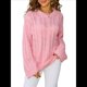 thumbnail image 2 of Suéteres de Mujer de Punto con Cuello Redondo, Informales, de Larga, Estilo Túnica de Otoño. Rosa L, 2 of 10