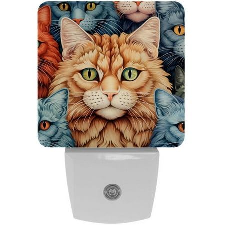 

Cat LED Square Night Lights - Stylish and Energy-Efficient Room Lighting Solution with Soft Glow - for Bedside Reading and Relaxation