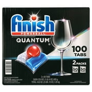 Finish Powerball Quantum Dishwasher Detergent 50 Tabs (Pack of 2)