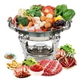 thumbnail image 4 of Catering Classic Stainless Steel Chafing Dish Half Round Buffet Chafer 30cm, 4 of 12