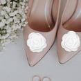 thumbnail image 1 of MERRYHAPY 1Pair White Fabric Shoe Buckle Decorative Clip for Shoes Wedding Party and Daily Wear, 1 of 6