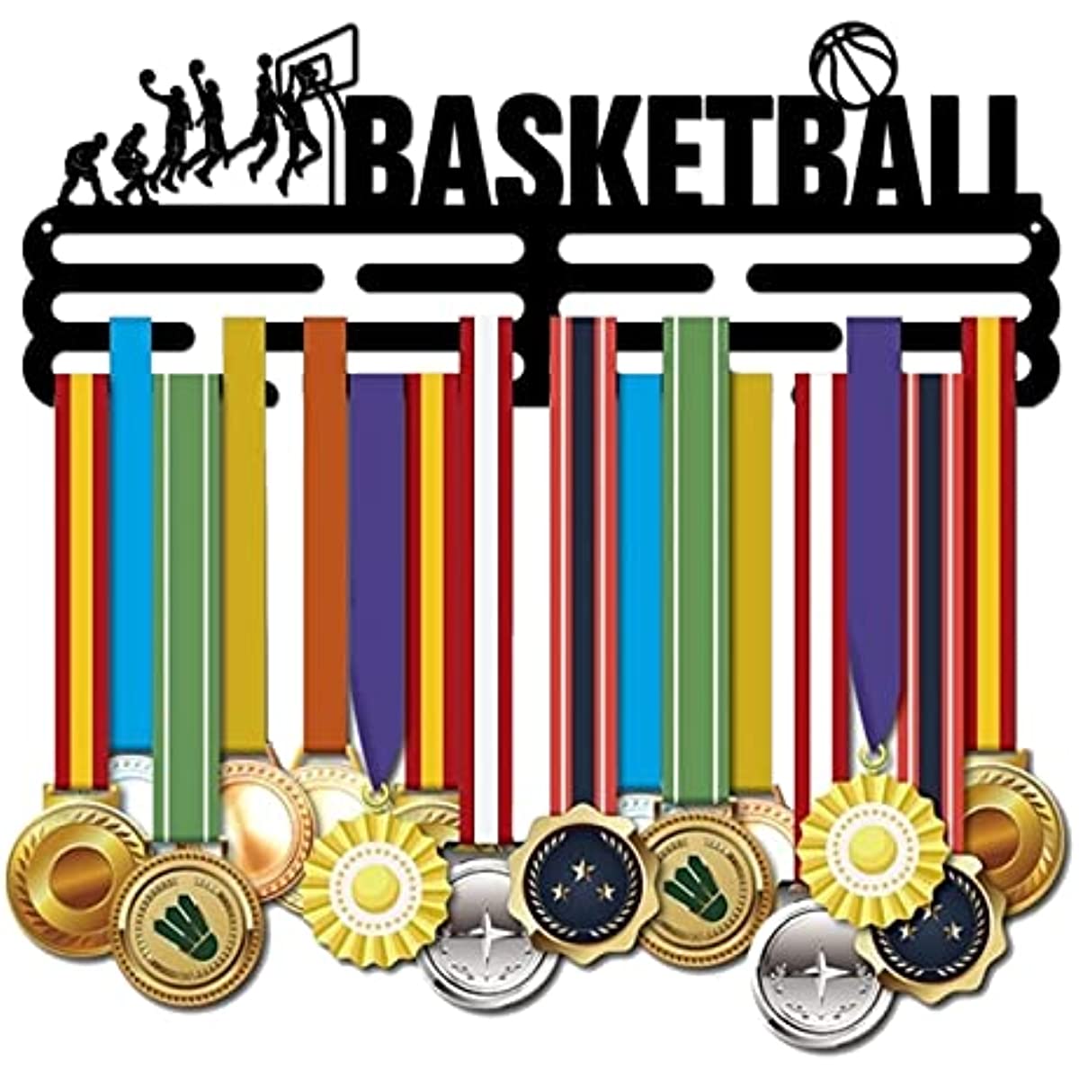 Basketball Medal Hanger Display Sports Competition Medal Holder Hook
