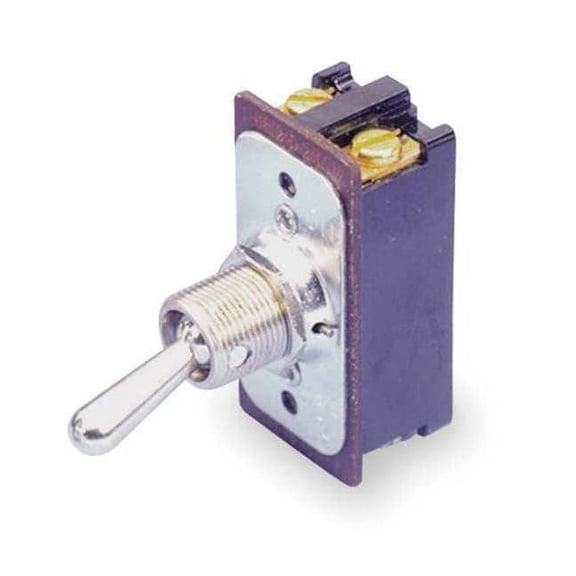 Toggle Switch, DPST, 4 Connections, On/Off, 1 hp, 16A at 125V AC, 8A at 250V AC