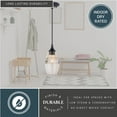 thumbnail image 5 of Milano Bronze Mini Pendant Ceiling Light Amber Fog Glass, 5 of 8