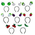 thumbnail image 7 of Tnobhg Funny Vegetable Fruit Decor Headband Spring Design Eggplant Carrot Hairband Cartoon Hair Hoop Photo Props Hair Accessories, 7 of 7