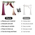 thumbnail image 3 of LCXmlly Roasting Pan Wedding Arch Drape Fabric Long 3 Panels Wide Sheer Wrinkle Free Soft Party Backdrop Drapery, 3 of 6
