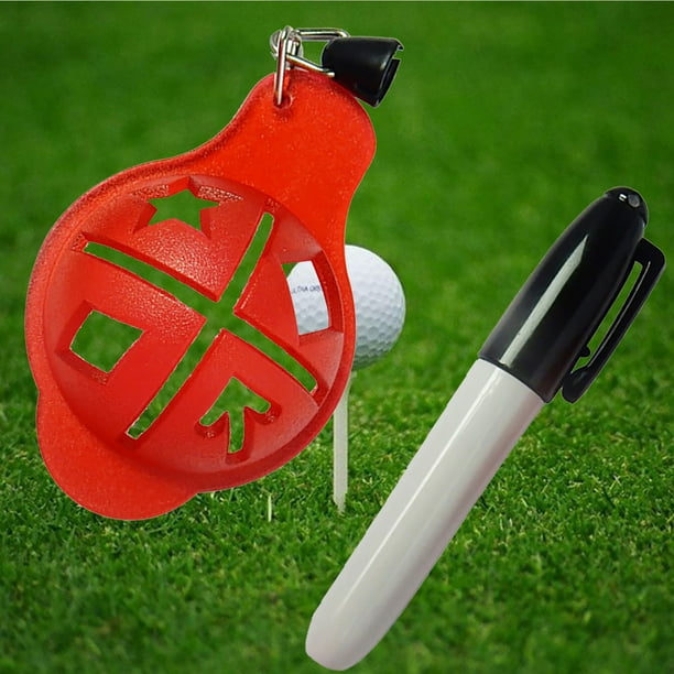 Accessoire de golf Herwey, doublure de clip de golf, plastique noir balle  de golf Scribe ligne Clip Liner marqueur stylo mise en place outil  d'alignement accessoires fournitures 