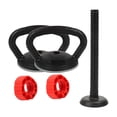 thumbnail image 1 of Convertidor de mango de Kettlebell ajustable para la pesa a Kettlebell Equipo de entrenamiento multipropósito de entrenamiento portátil de fuerza 2 mango y 1 bar, 1 of 8